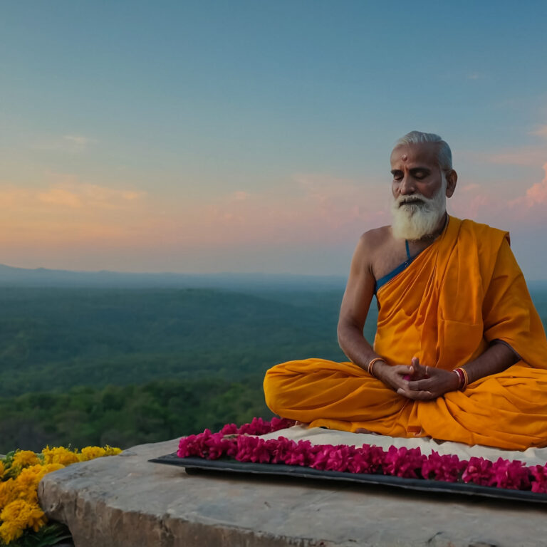 buddhist-monks-meditate-calm-mind-brain-will-refresh-secretion-indoine