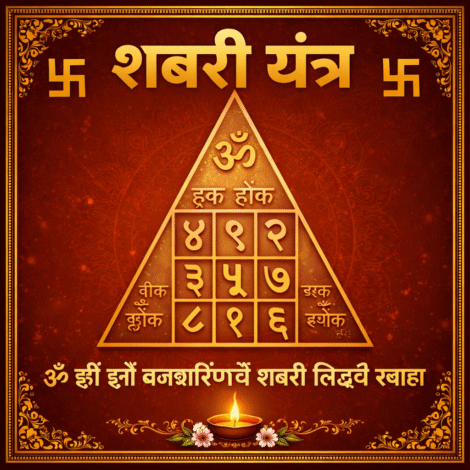 Shabari Yantra with sacred symbols